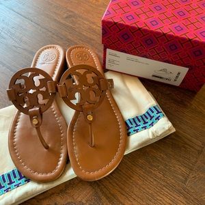 Tory Burch Miller Sandals in Vintage Vachetta
